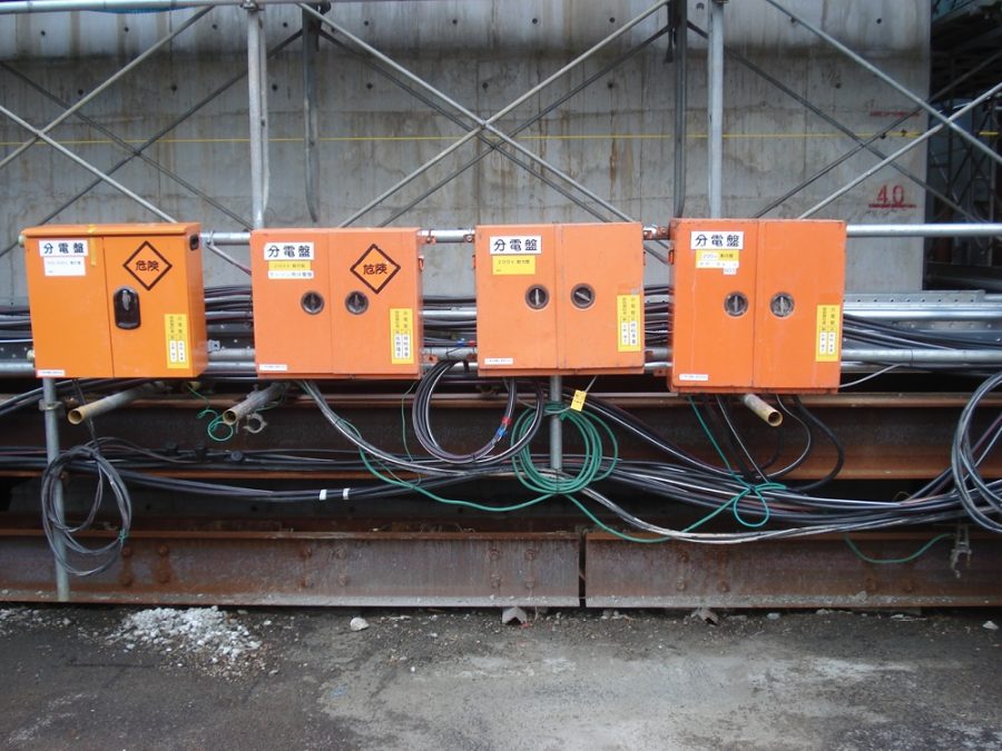 ケーソン工事用電気設備