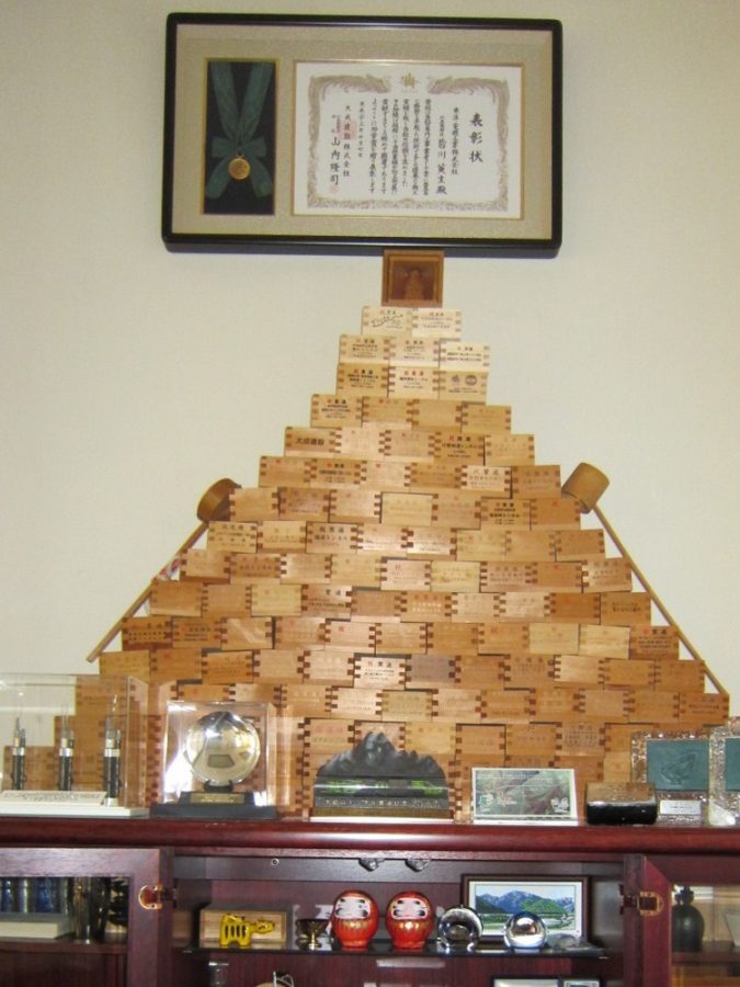 施工現場記念品（御祝升、トンネル貫通石等）
